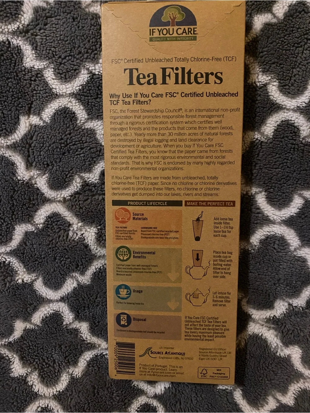 If You Care Unbleached Brown Tea Filters - Tall (50 Pack)